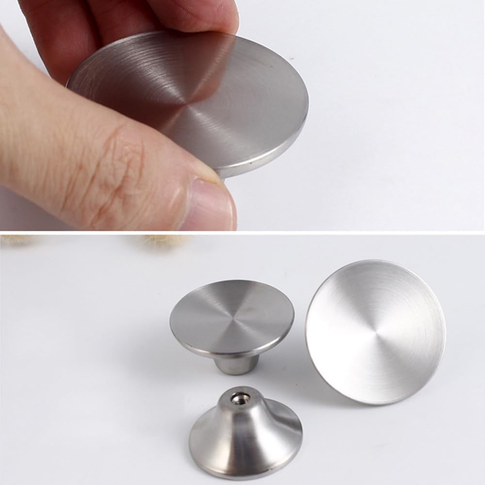 2 Set Silver Dutch Oven Knob Handle, Stainless Steel Pots Replacement Knob Dutch