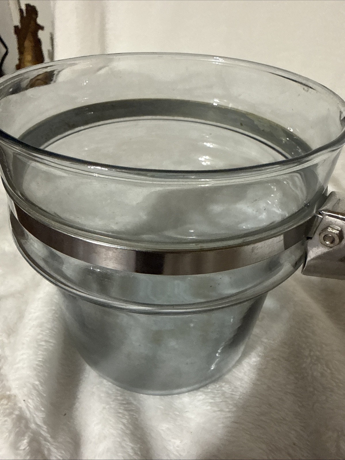 VINTAGE PYREX Glass FLAMEWARE Double Boiler Inner Pot 6763 U