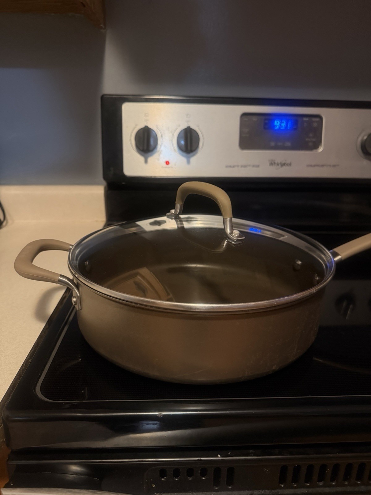Circulon Premier Professional 5qt/4.7L 3” Tall Frying Pan & Glass Lid 2 Handles