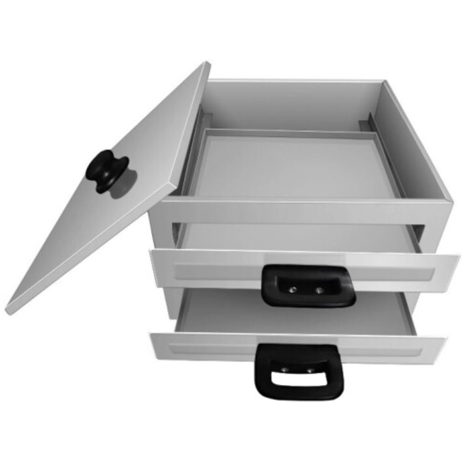 Top Open Rice Noodle Roll Steamer Stainless Steel 3 Tray Chinese Maker Square