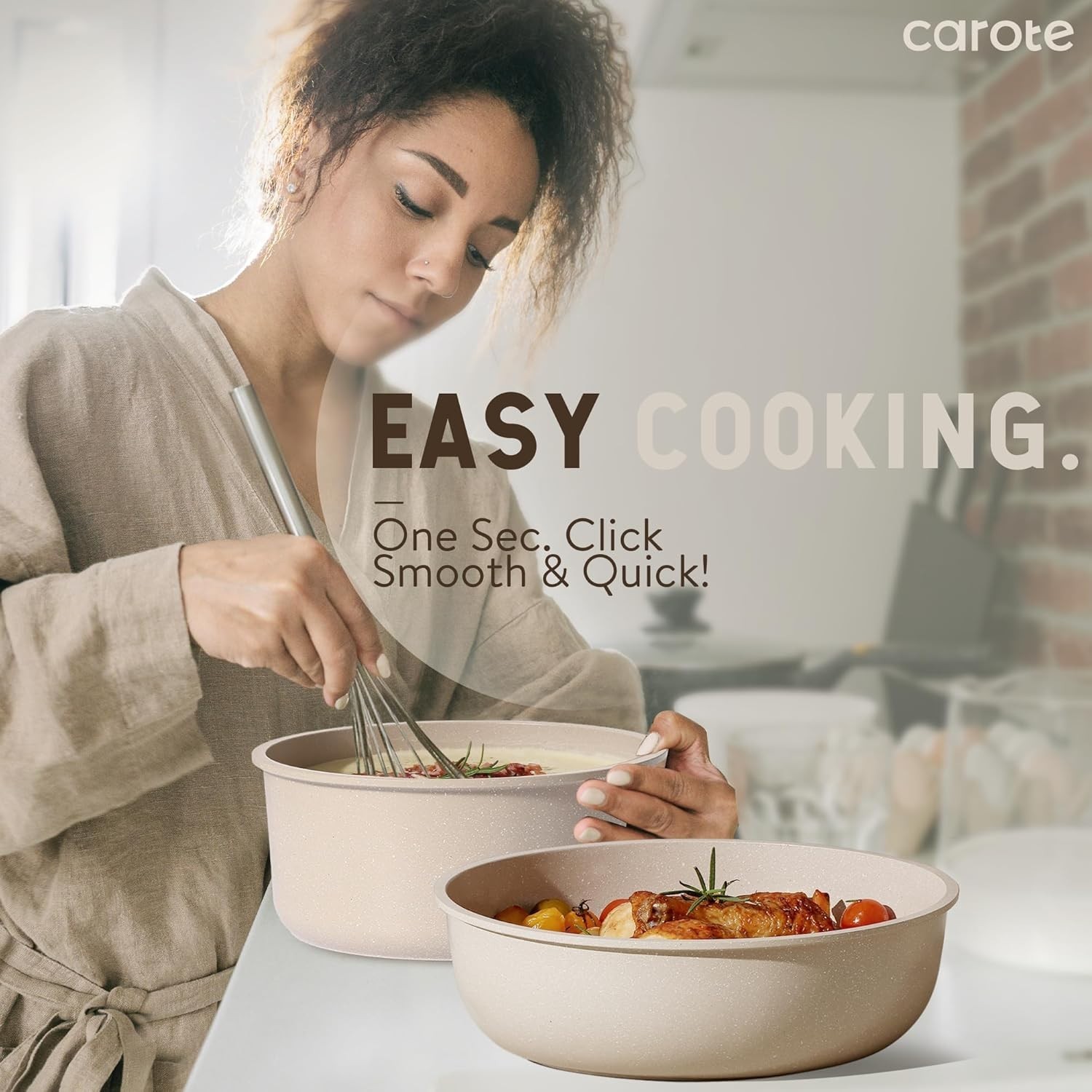 Compact 19-Piece Nonstick Cookware Collection