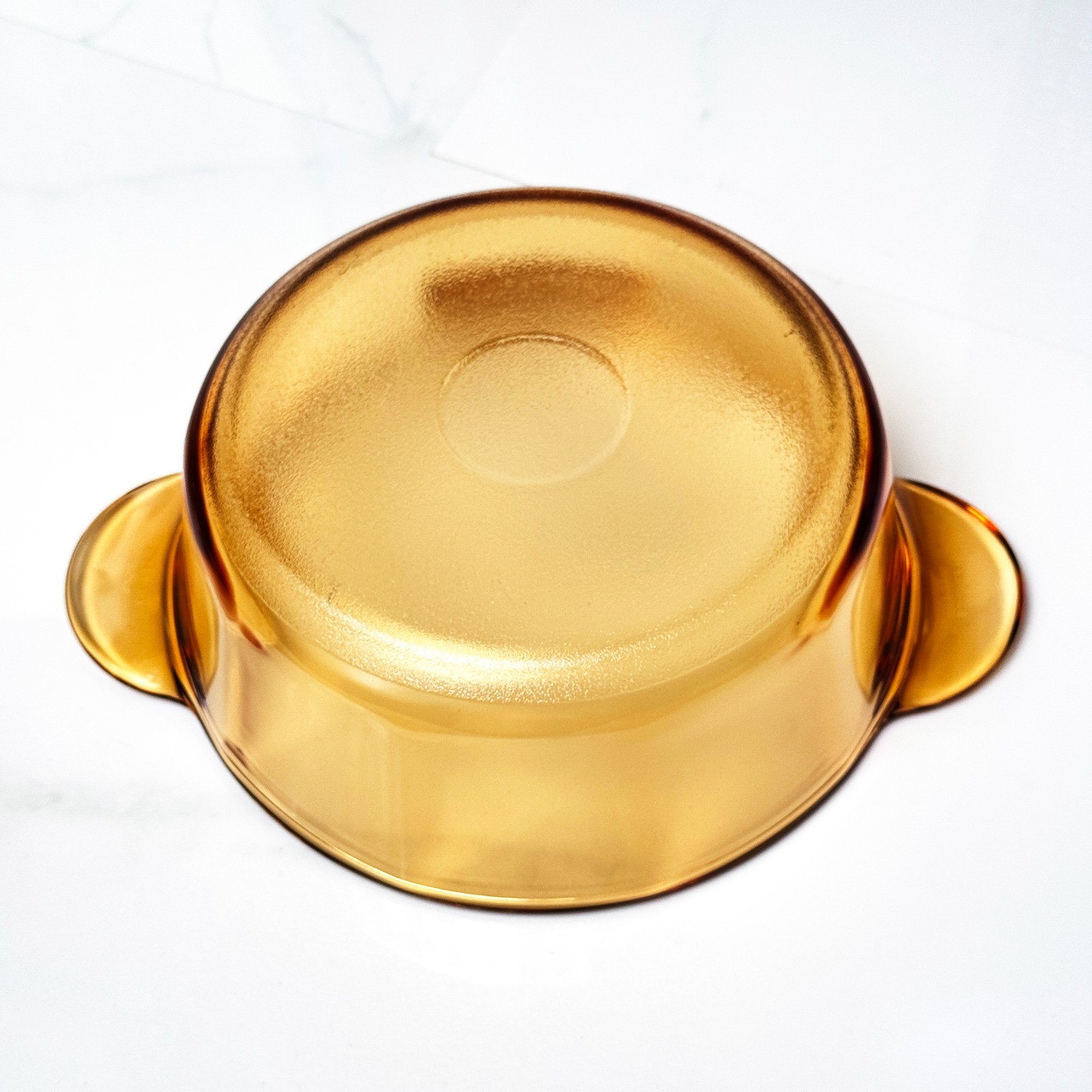 Visions Amber Yellow Pots Made in France w/Lids NEW 0.8L & 1.25L sold individual