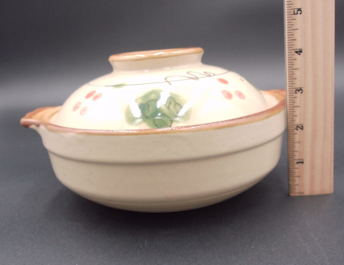 Rice Cooker Japanese Clay Pot Mini Donabe Yosenabe w/ Lid 6 3/4″