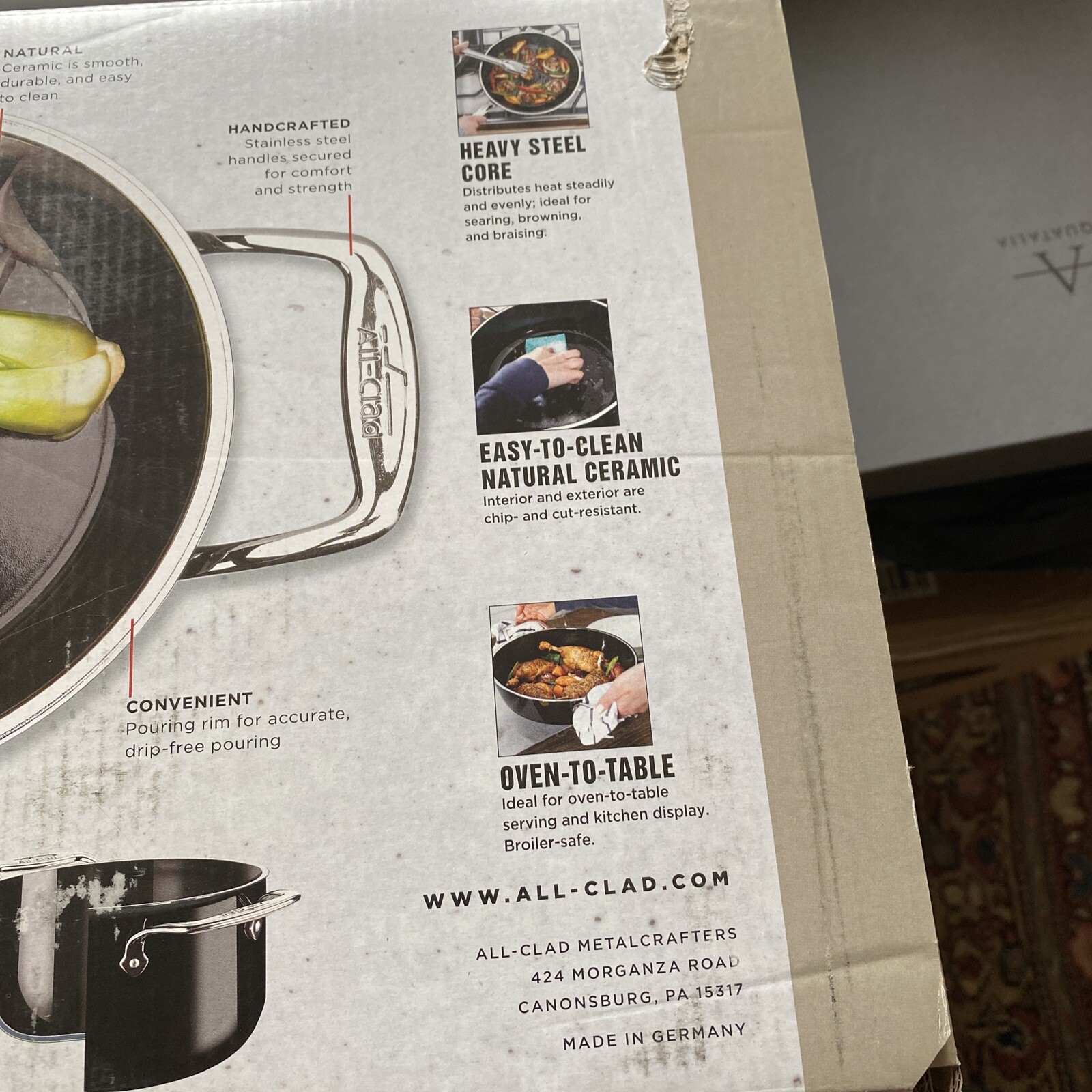 All-Clad FUSIONTEC™ 4 Qt. Soup Pot with lid (ONYX ) $325- Germany