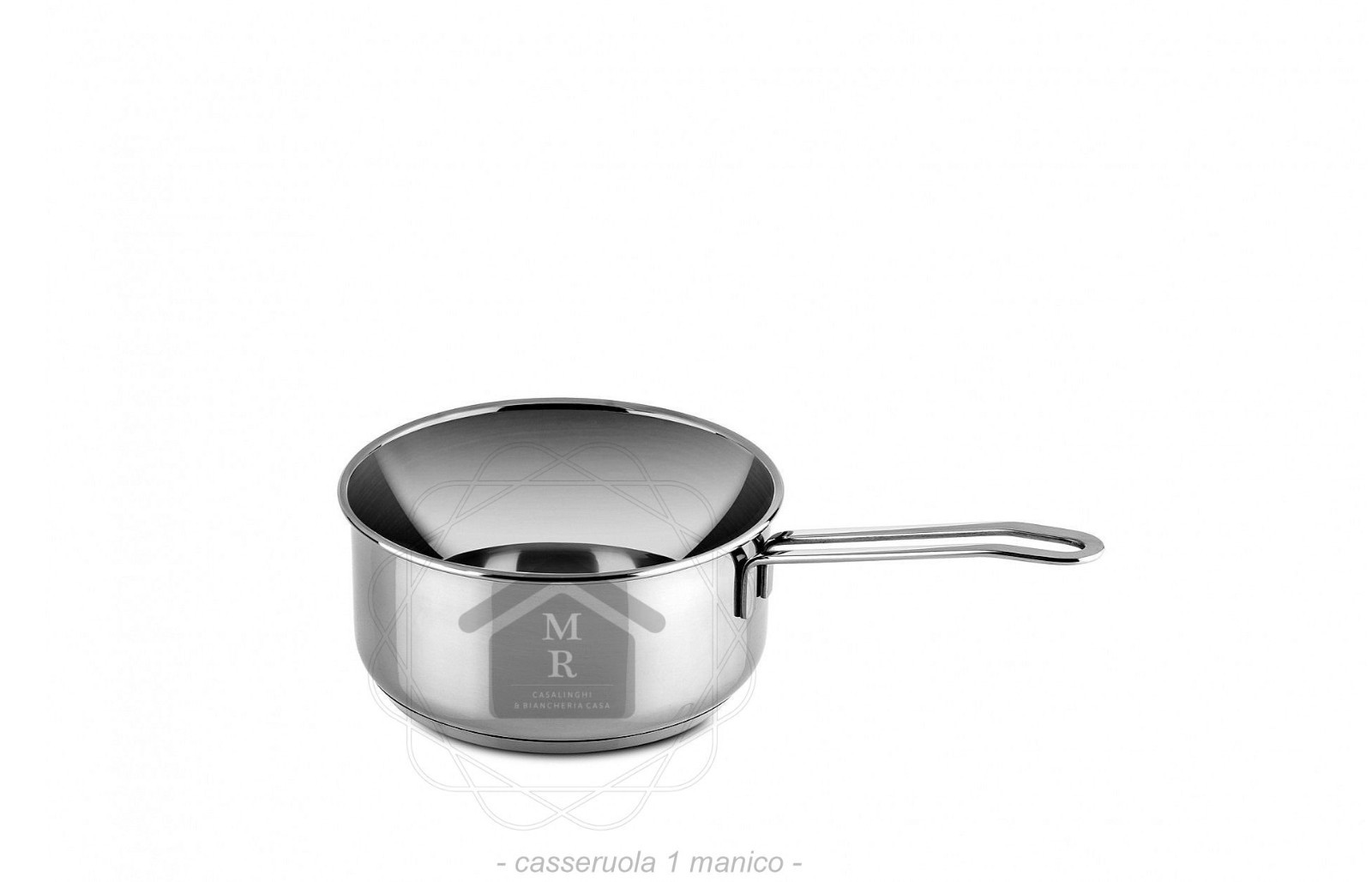 Stainless Steel Casserole Induction Bottom with Lid Pyrex Gourmet Line Mepra