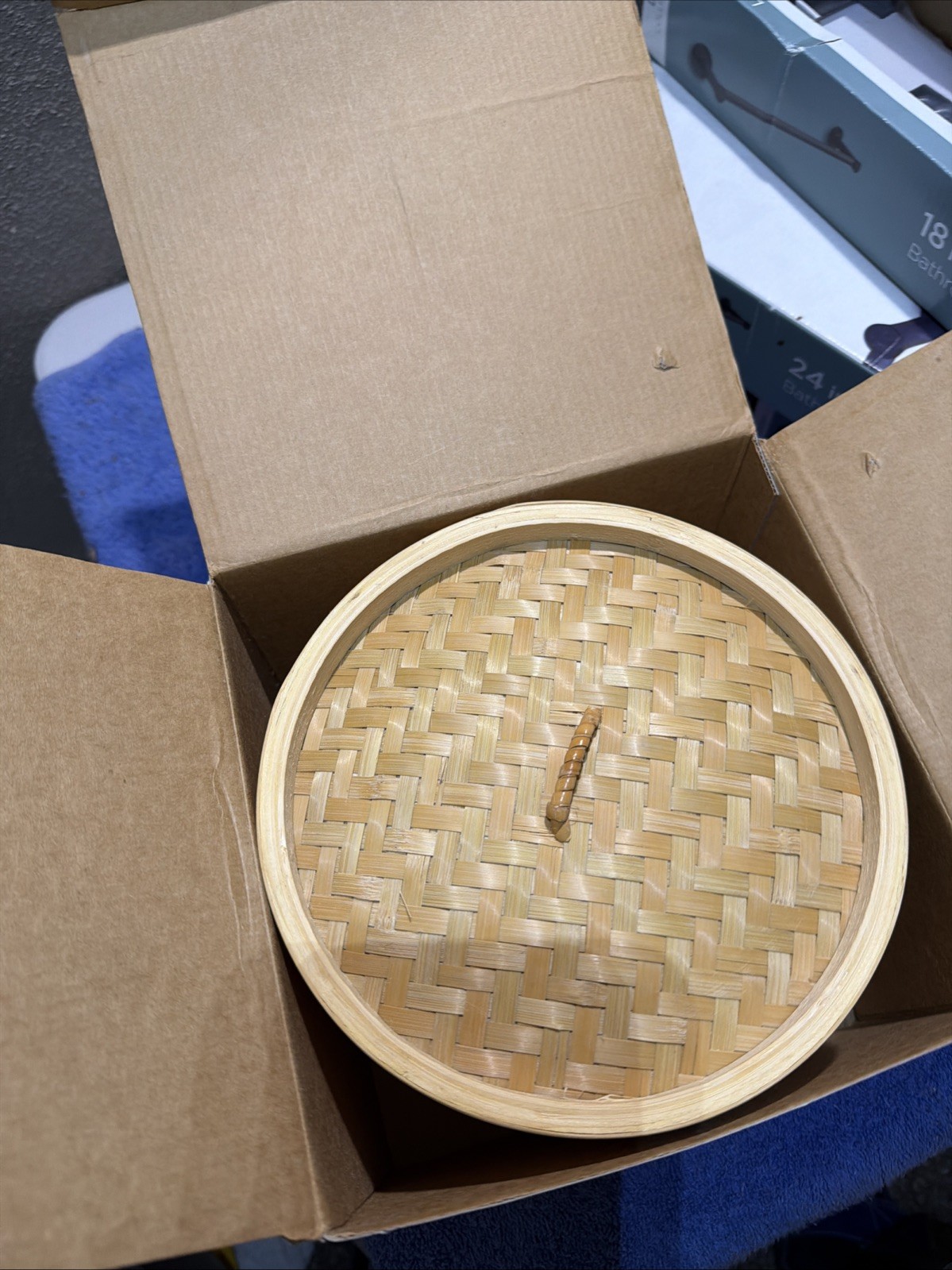 Bamboo Steamer Cooker Basket – 3 Piece – 8” Diameter x 6” Height