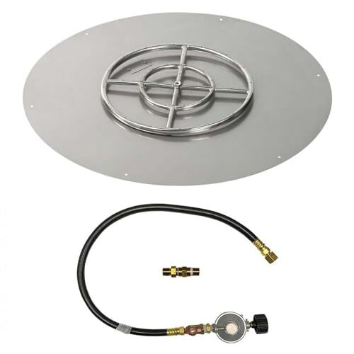 BBQGuys Signature 30 Inch Stainless Steel Round Flat PanMatch Light Kit18 Inch