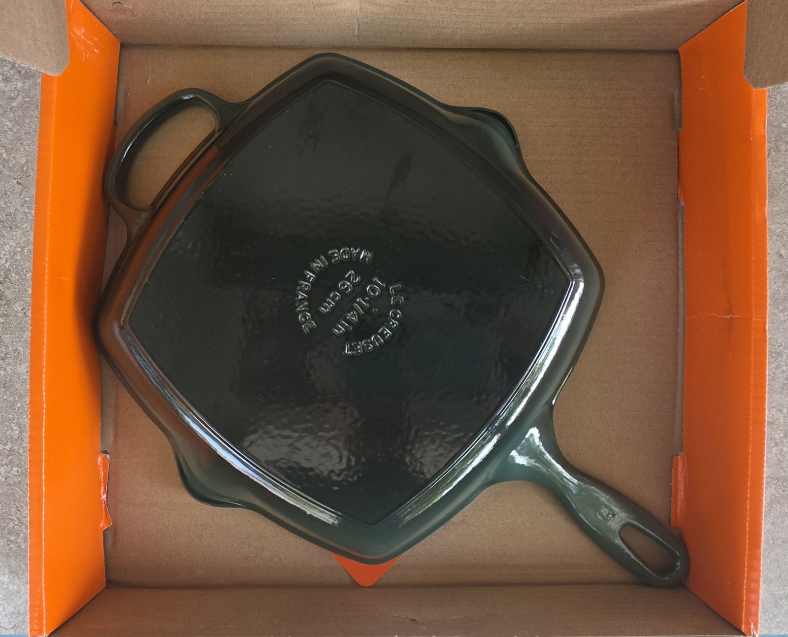 Wiliam-Sonoma Le Creuset Signature Square Skillet Grill 10.25″ Artichaut $235