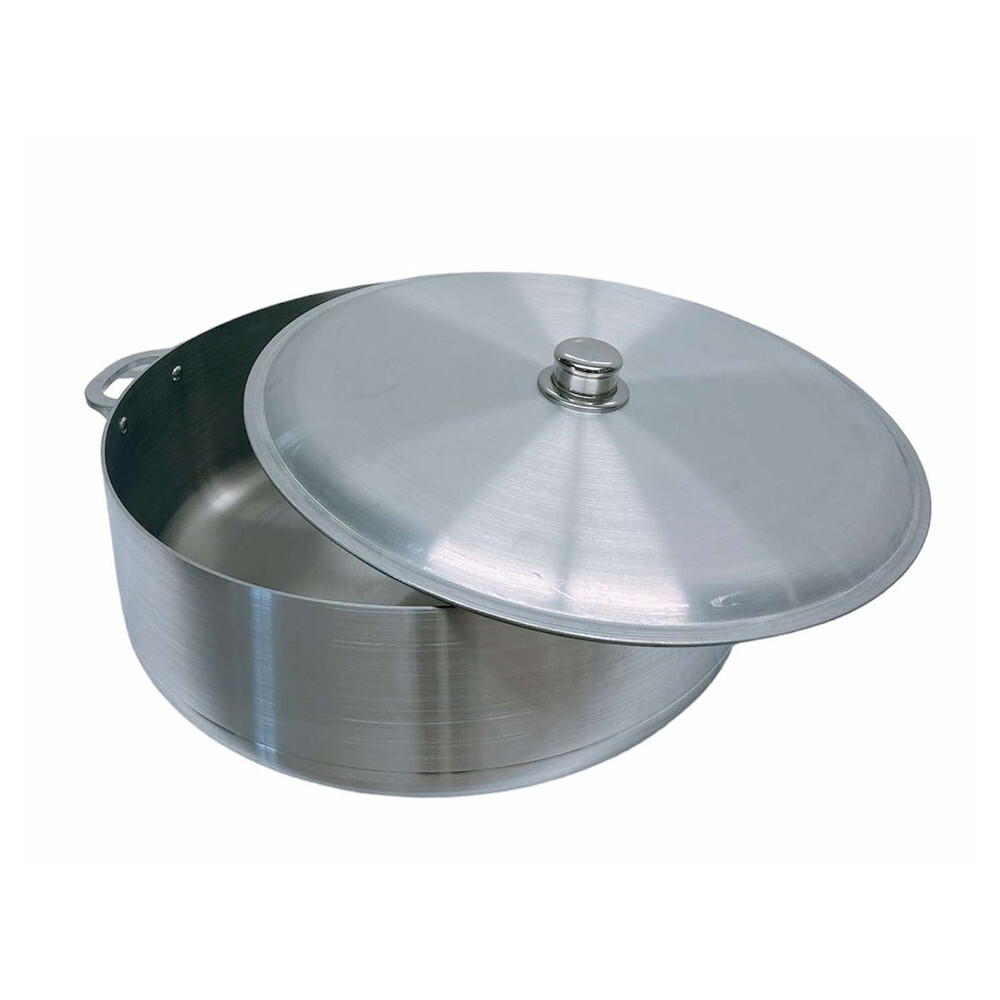 20Qt Aluminum Caldero Stock Pot,Aluminum Dutch Oven for Braising,Boiling,Stewing
