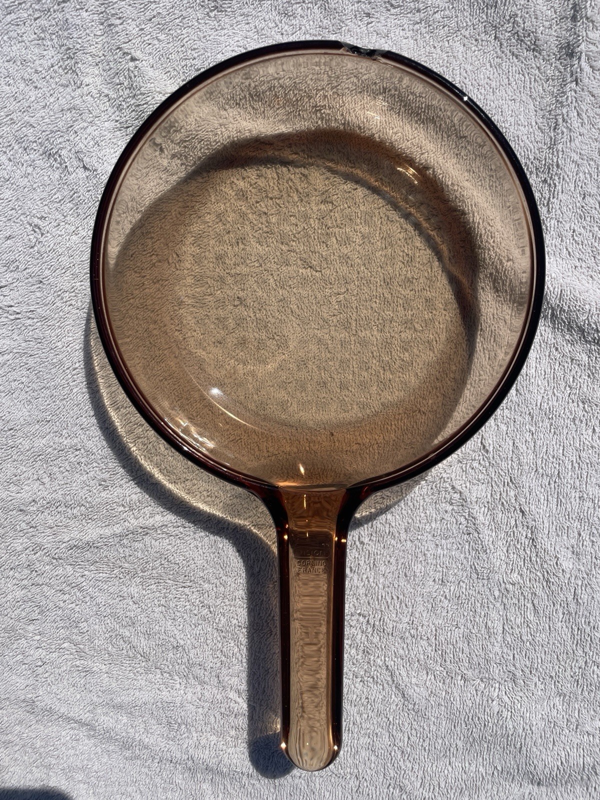 VISION by Corning Glass Frying Pan Set Brown Round Transparent 10″ & 7″