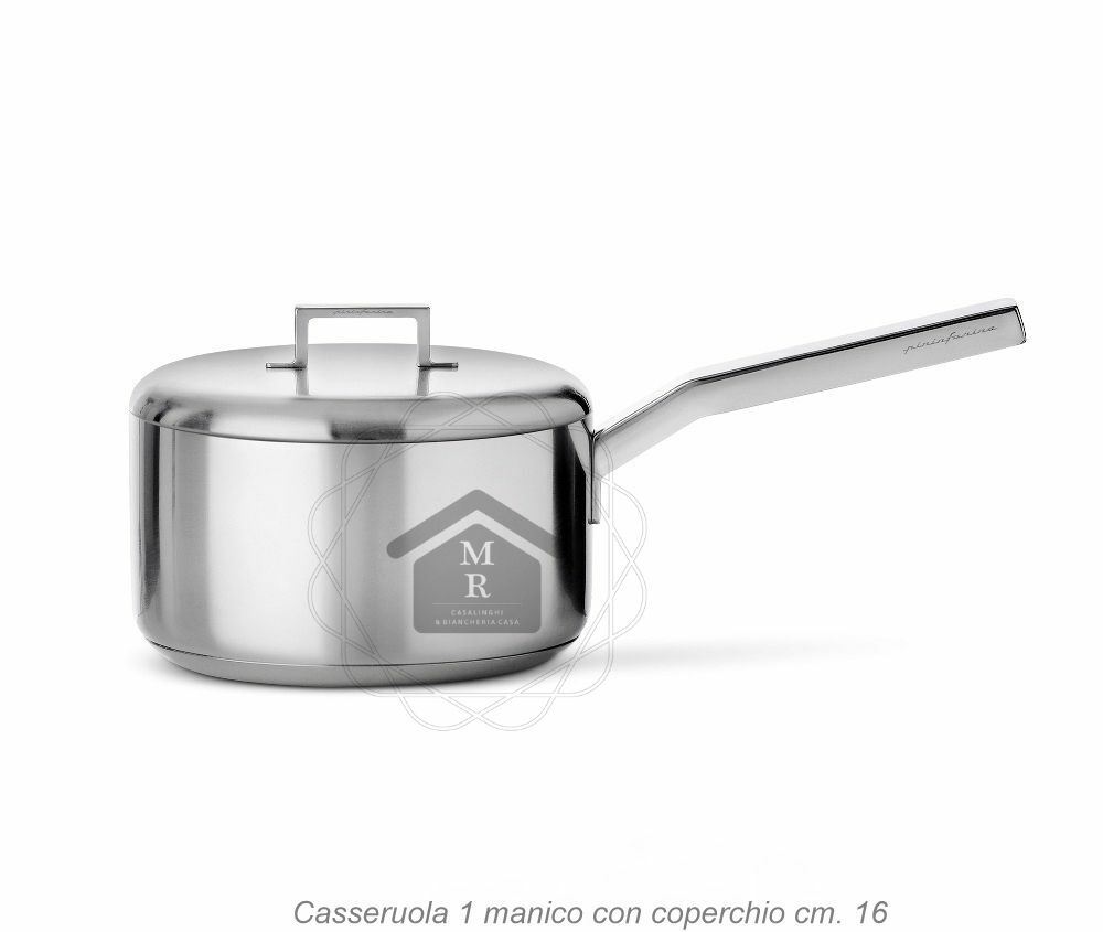Pots 16 pcs Pininfarina style stainless steel 18/10 Mepra design Made in Italy