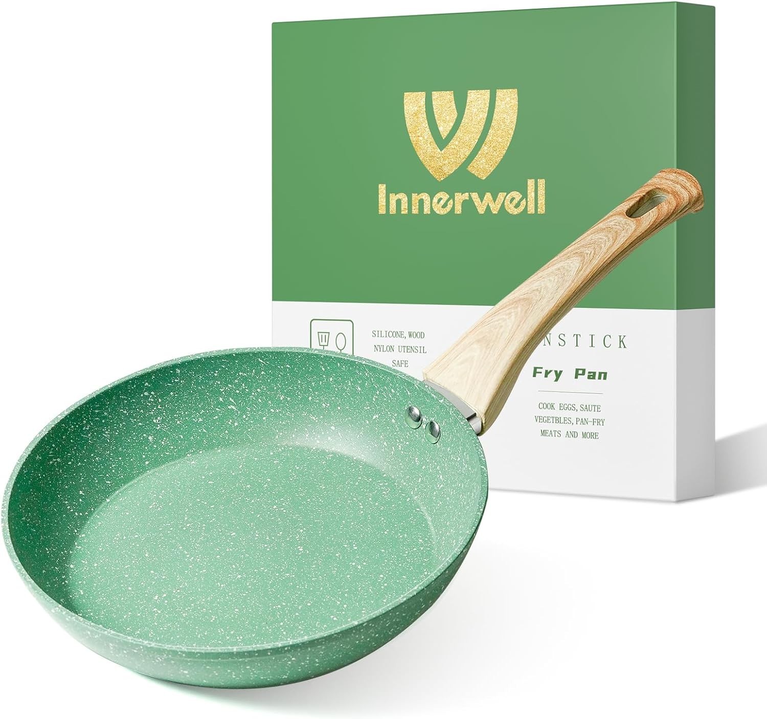 Nonstick Frying Pan Skillet, 8 Inch Non Stick Egg Pan Omelet Frying Pans 100%…