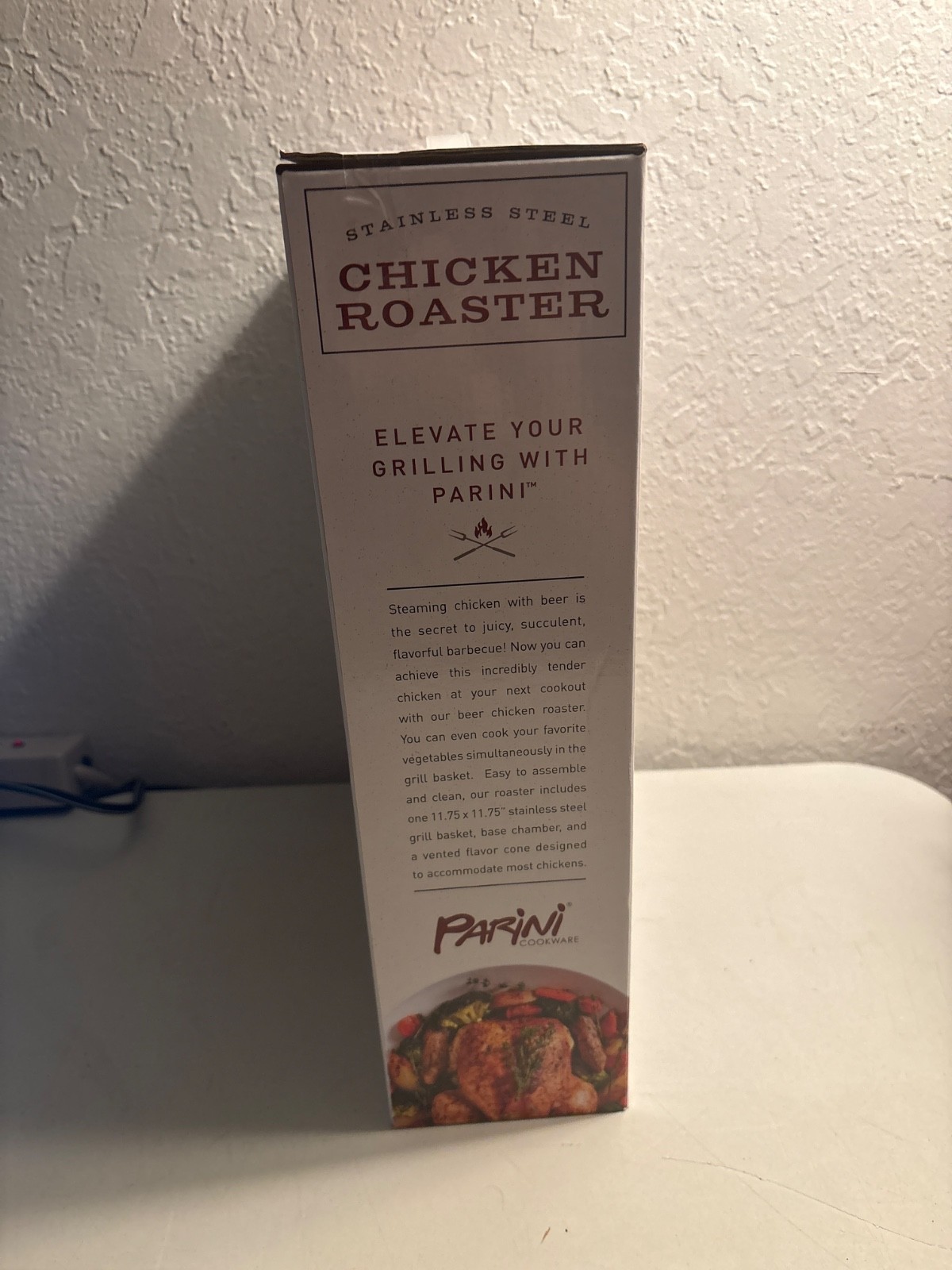 PARANI STAINLESS STEEL CHICKEN ROASTER GRILL MASTERS COLLECTION NEW IN BOX NIB