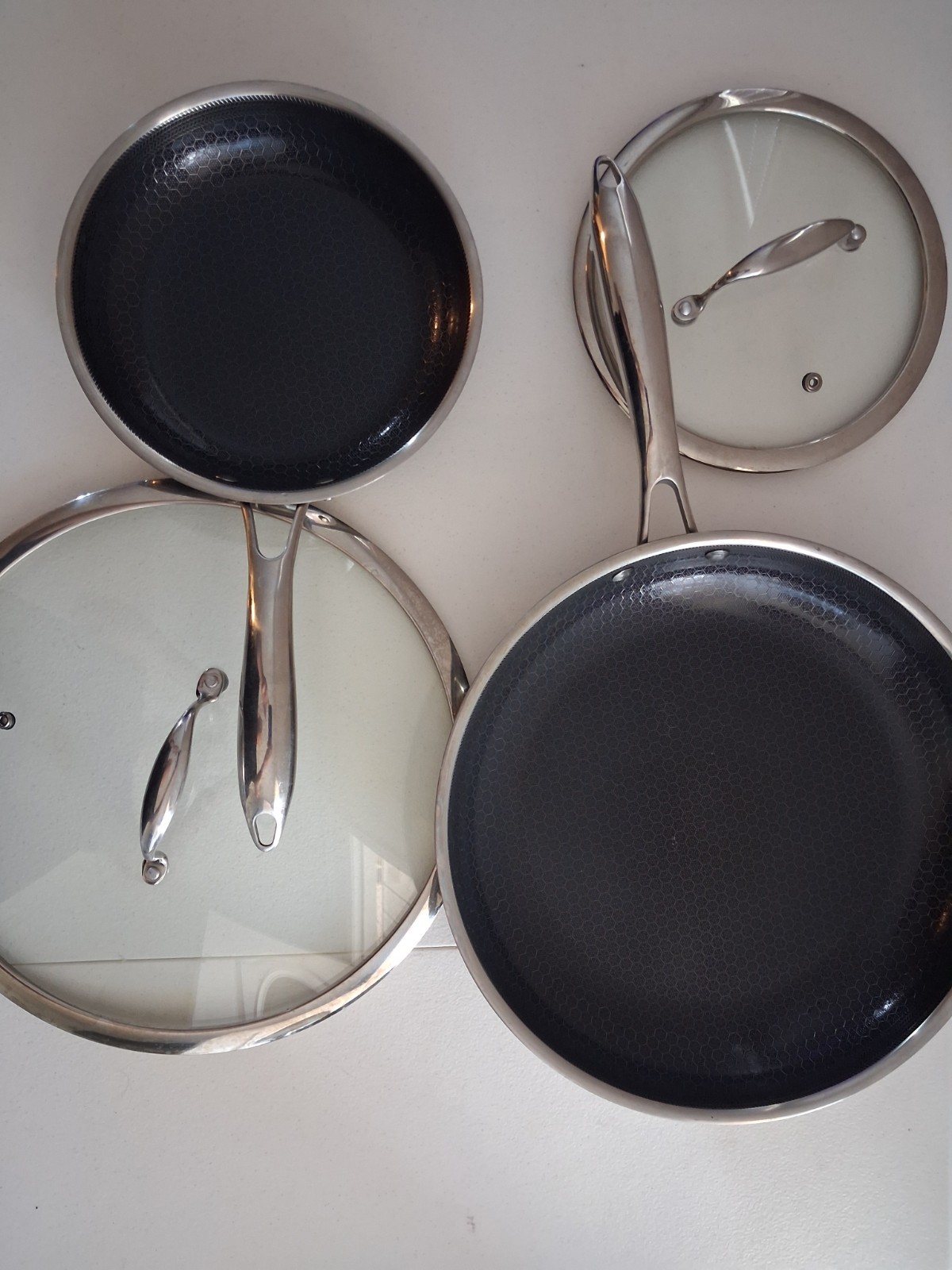 Hexclad Hybrid Cookware Nonstick 8 Inch And 10 Inch Frying Pans