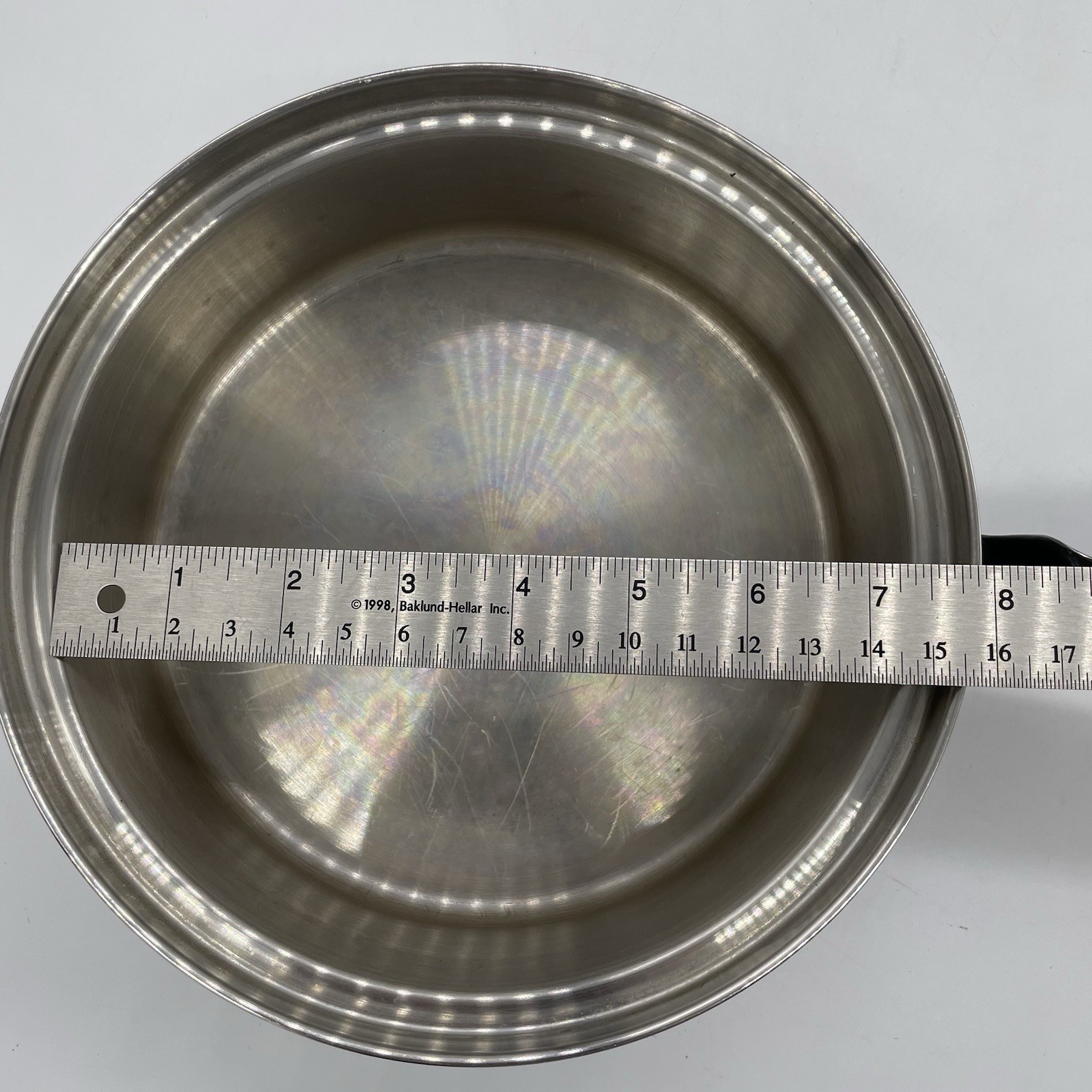 Vtg Chef’s Ware Townecraft Saucepan 1.5 Quart 8 1/2″ T-304 Stainless w/Lid USA