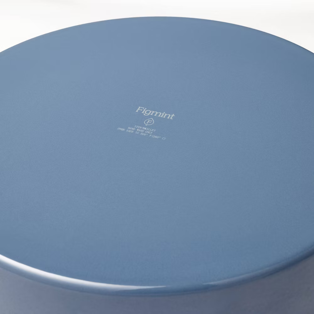 12″ Enamel Skillet Blue – Figmint