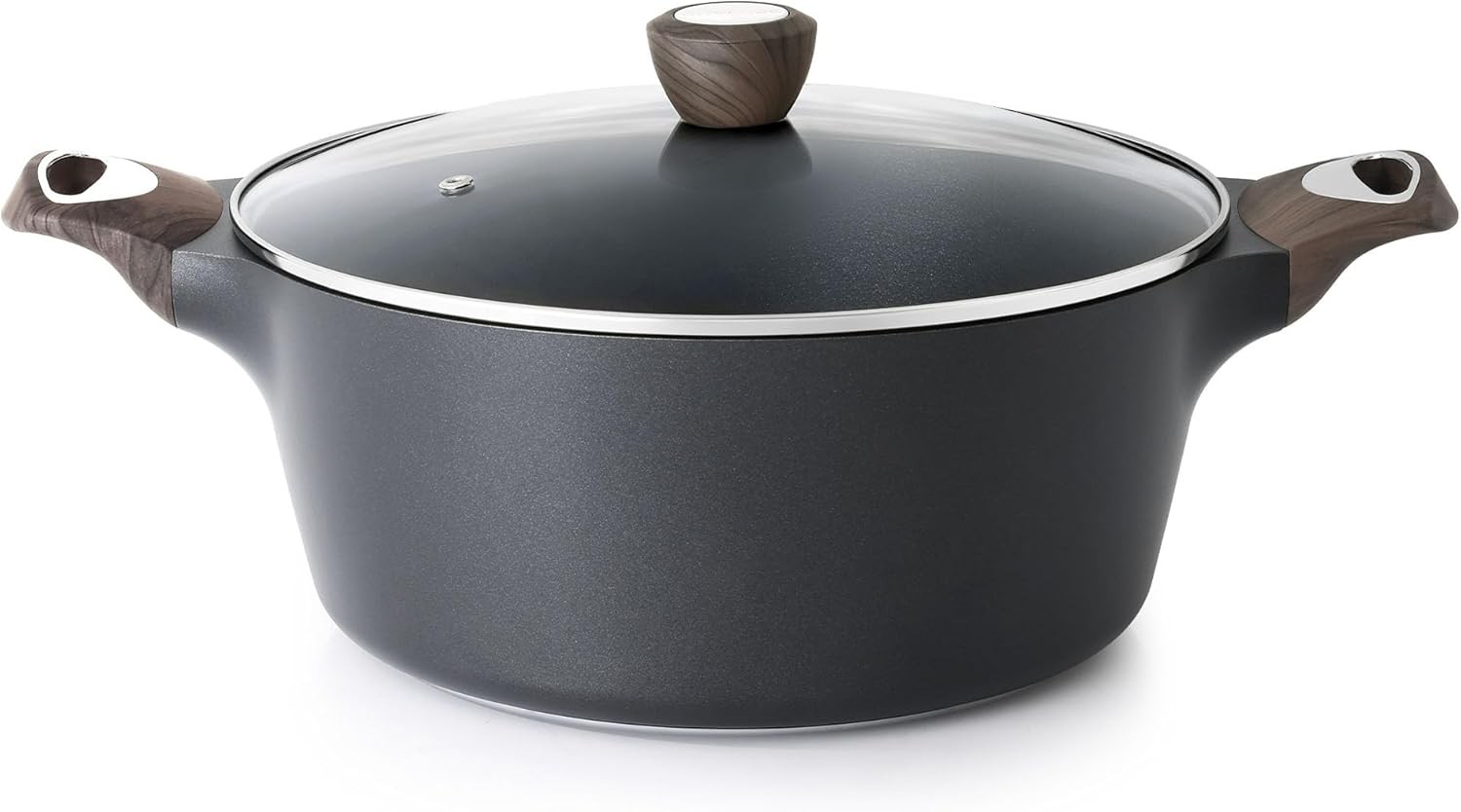 Nonstick Stock Pot W/ Lid 2.6/4.5/6.6/8.5 QT Soup Pot Casserole Pot Healthy