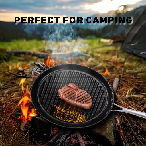 Onyx 12-Inch Grill Pan Coated with Teflon Platinum Non-Stick Coating (PFOA Free)