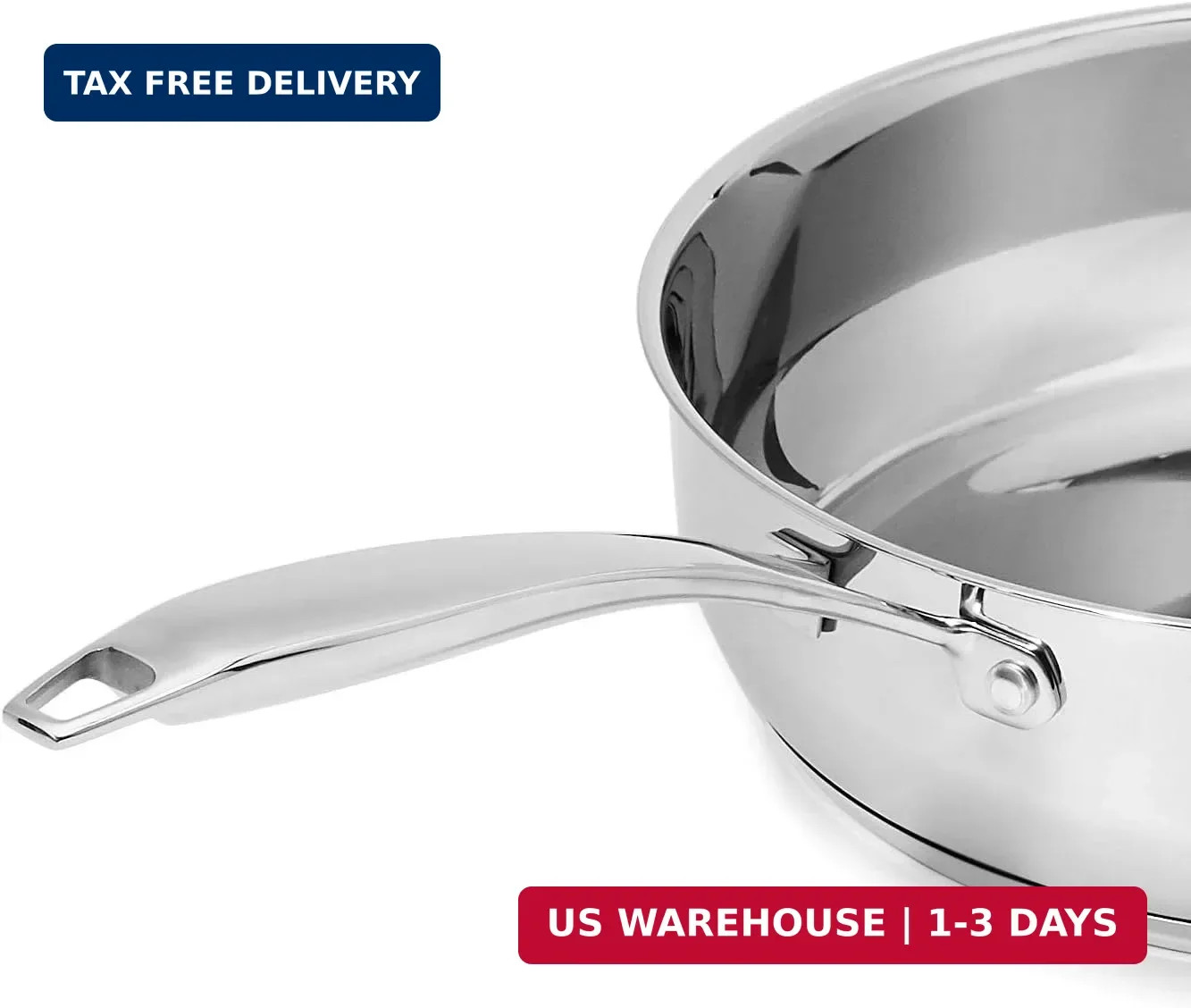Amazon Basics Stainless Steel Cookware 15-Piece Set, Oven Safe, Induction-Ready,