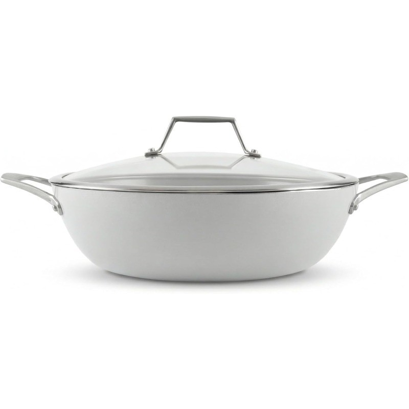 CeraTerra, 5 Qt / 12-in Ceramic Nonstick All Purpose Chef Pan with Cover