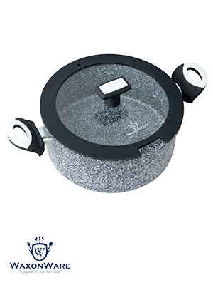 5.25 Quart Ceramic Nonstick Stock Pot with Lid – Cooking Pot, Non Toxic PFOA