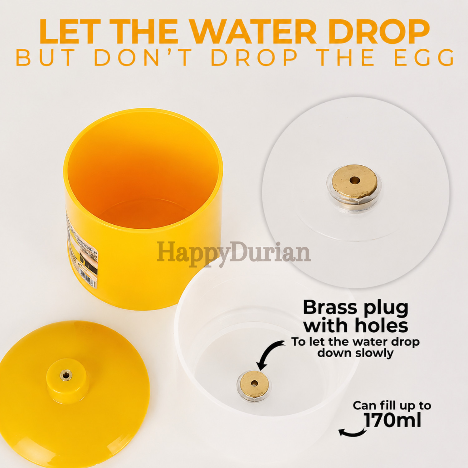 Soft Boiled Egg Maker Water Drip Egg Cooker Timer No Electric Kitchen Tool
