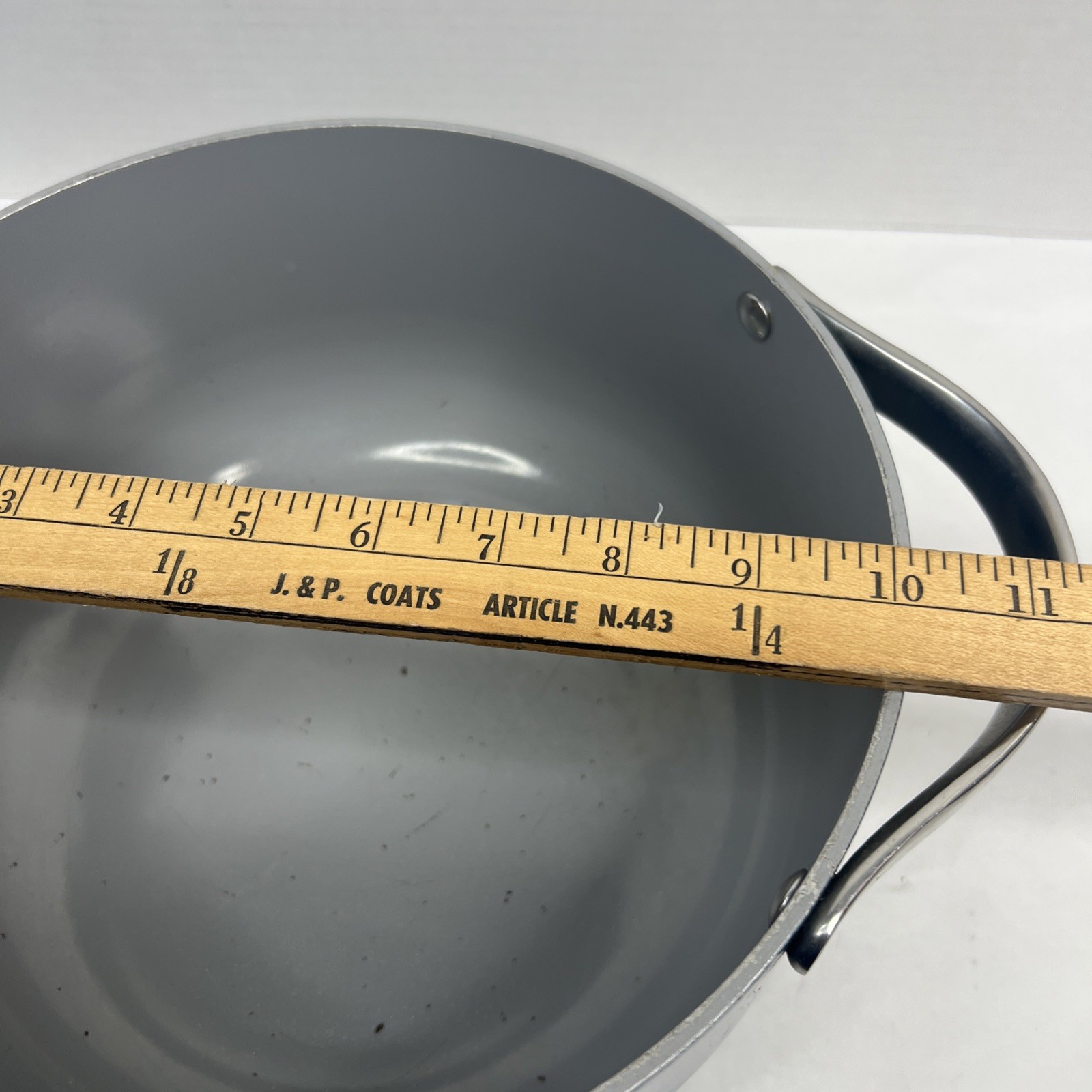 Caraway Navy Blue Ceramic 6.5qt Dutch Oven with Lid Pre-Owned Good Condition