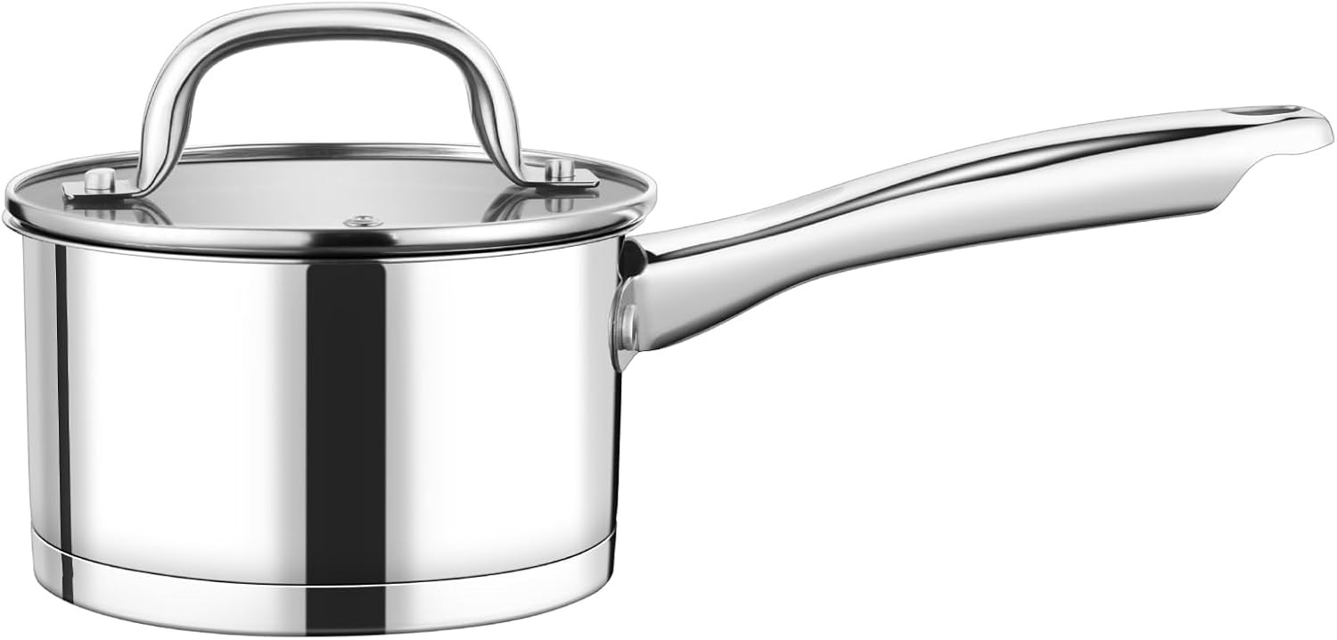 Lid Set, Stainless Steel Small Cooking Pot Induction Sauce Pan
