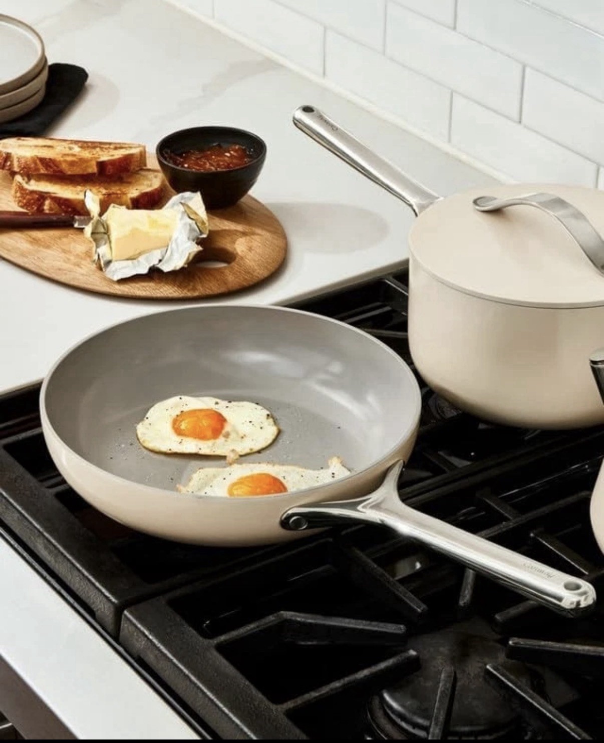 Elegant 8″ Nonstick Ceramic Mini Fry Pan – 1.05 qt – Oven Safe for Light Cooking