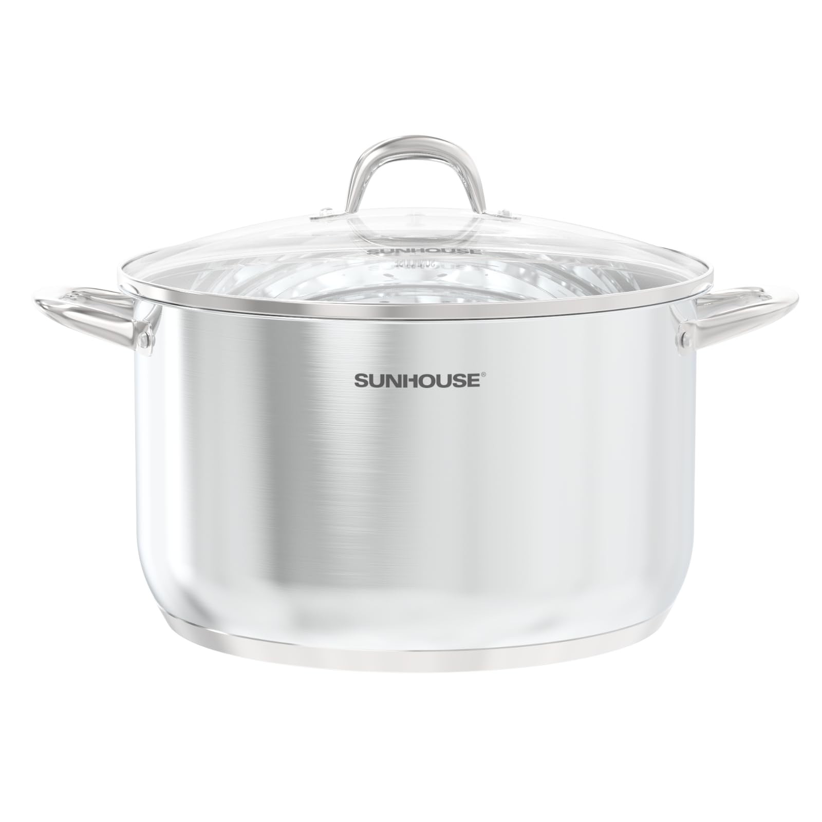 15.5 -Quart Stainless Steel Stockpot – Heavy-Duty Induction Pot with Lid and …