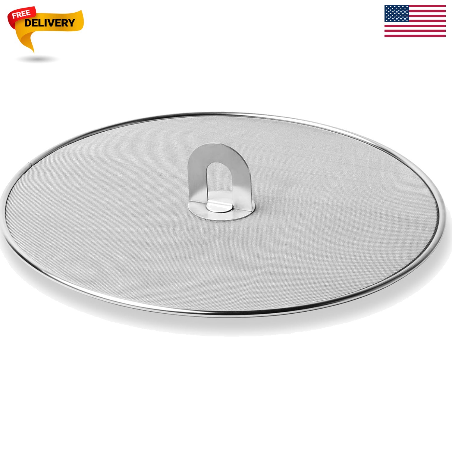 Splatter Screen for Frying Pan, 11.5 Inch Grease Splatter Guard | 304 Stainle…