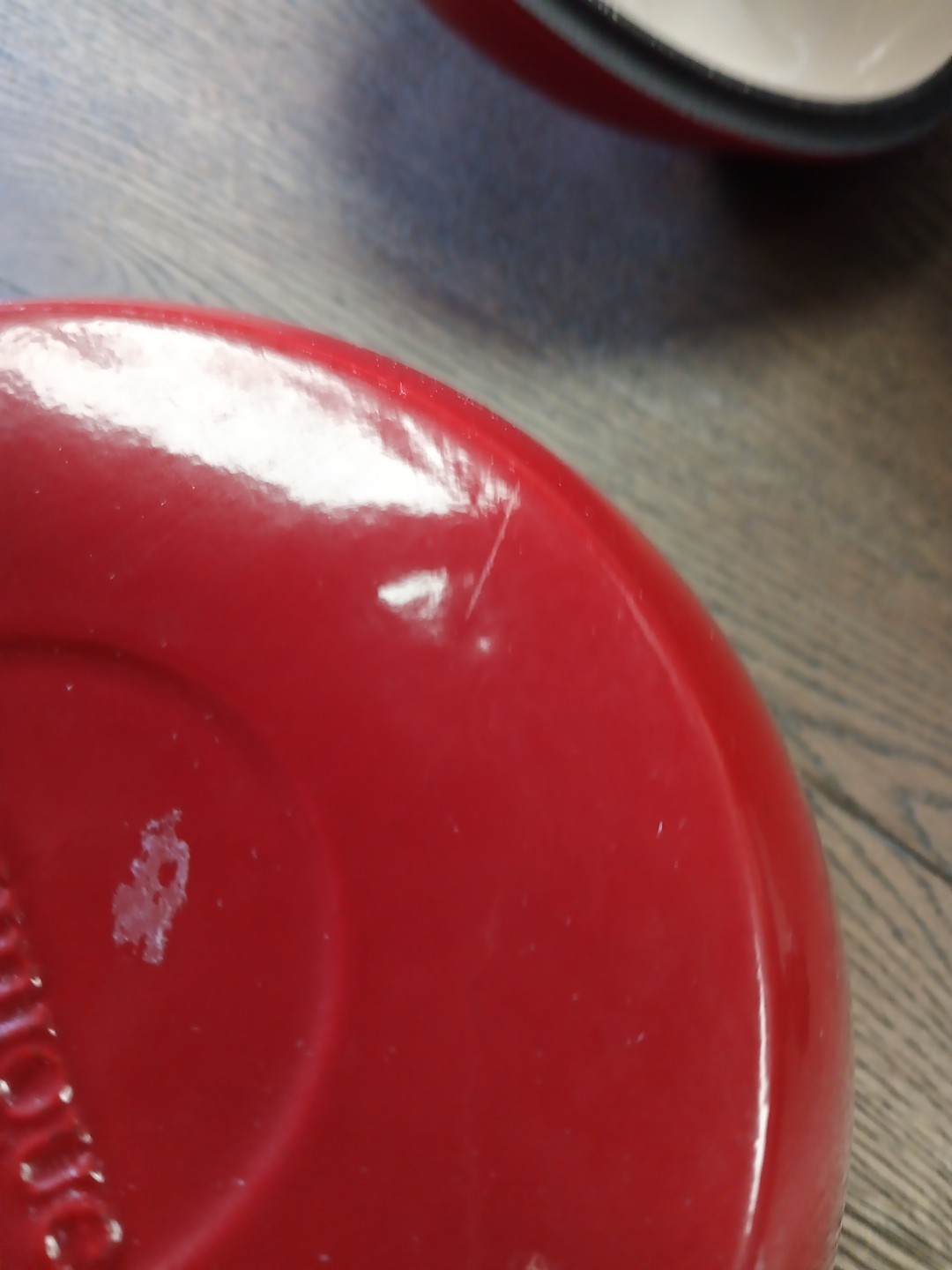 Technique Brand Cast Iron/Enamel Dutch Oven Red Tomato/Apple