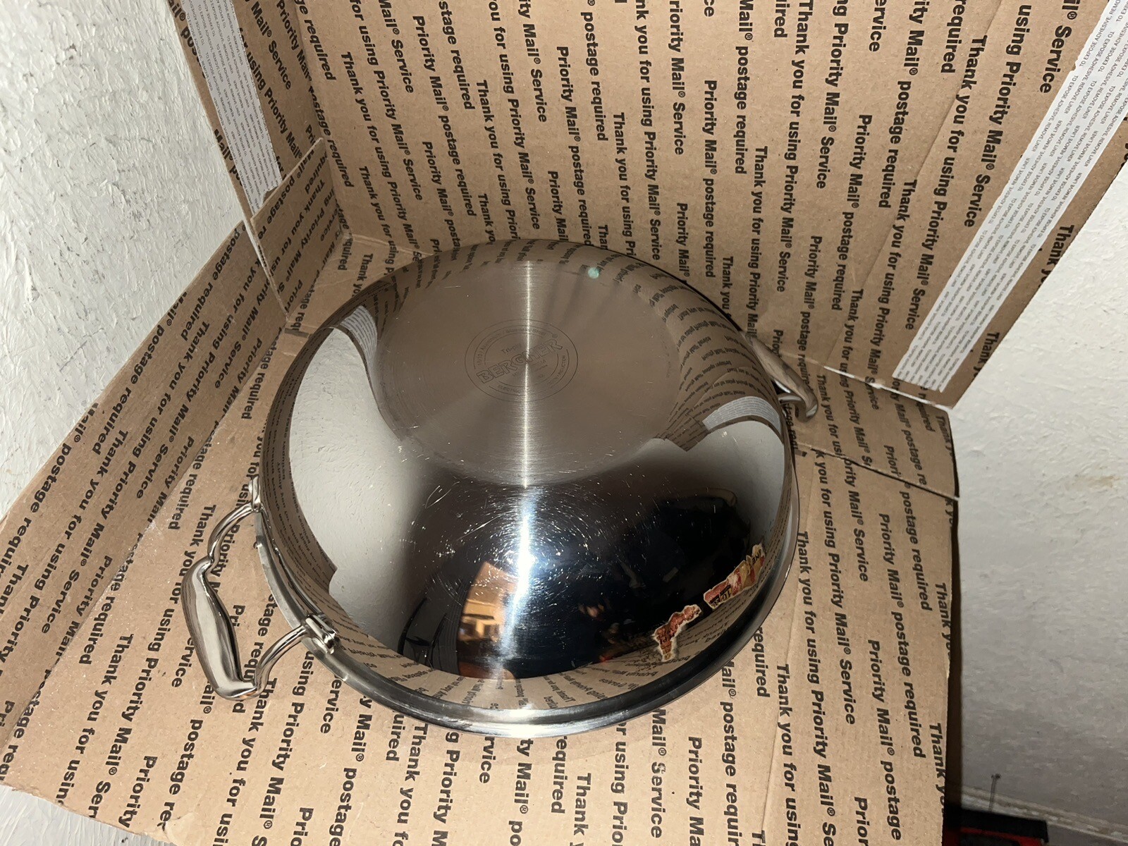 BERGNER Hitech Triply Stainless Steel Non Stick Prism 11-3/4” No Lid