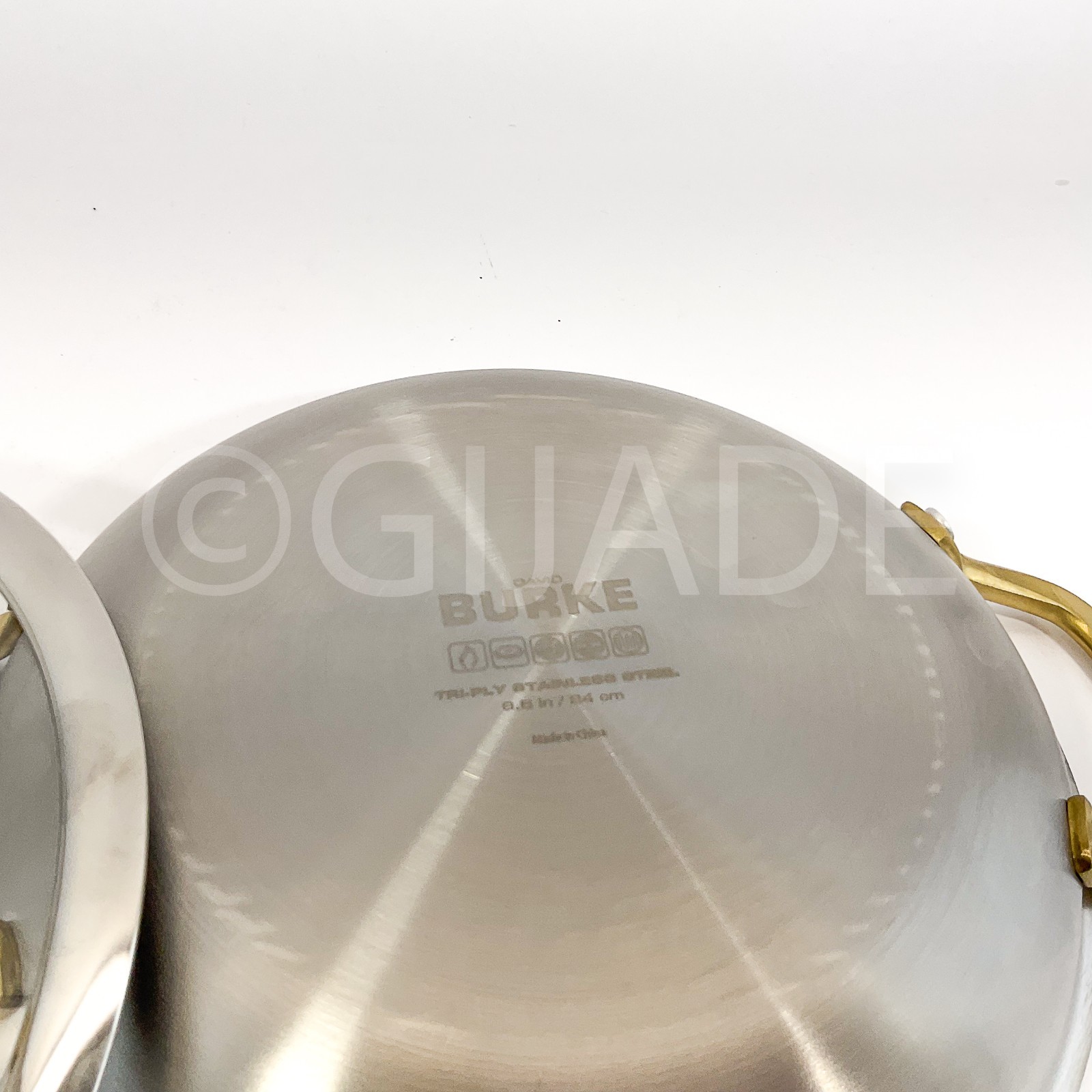 David Burke Splendor Series Everyday Pan 9.5″ Pot lid cookware Silver & Gold
