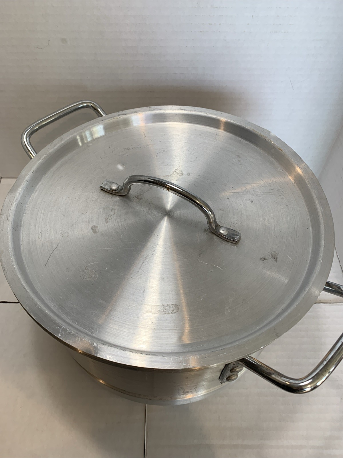 Imusa 10Qt Aluminum Steamer or Stock Pot with Lid & Removable Rack