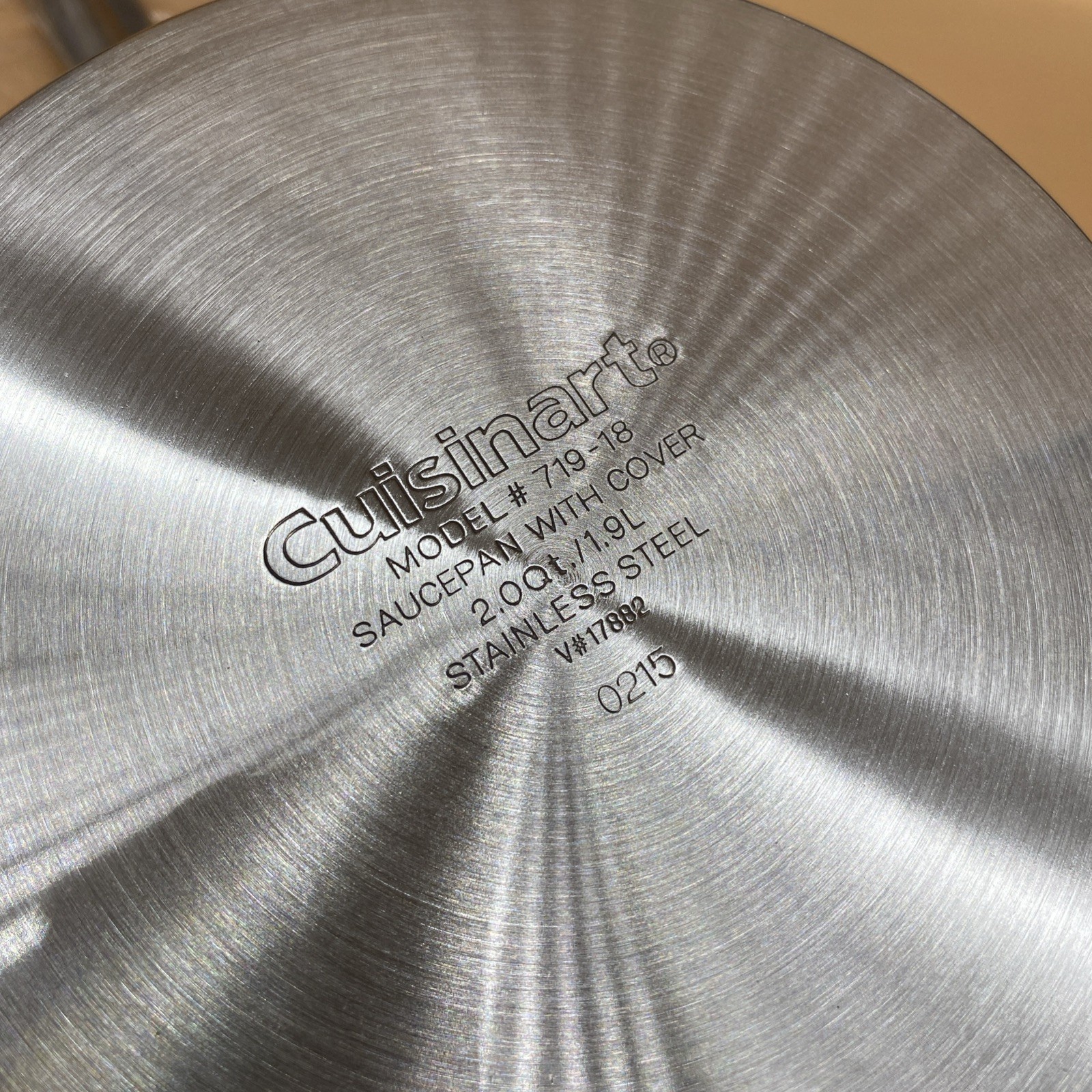 Cuisinart 719-18 Chef’s Classic Stainless 2-Quart Saucepan with Cover New