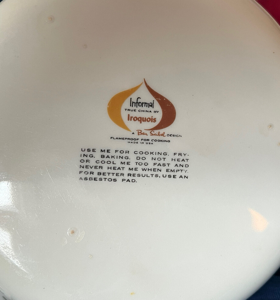 Informal True China Iroquois Harvest Time Saucepan Dish Ben Seibel