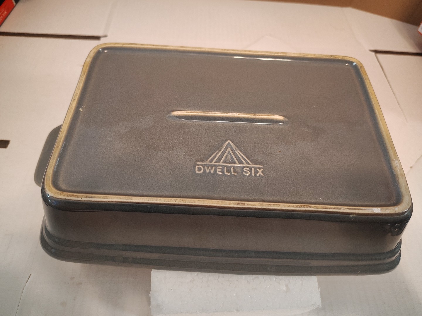 Dwell Six Avacado Green Stoneware Limited Edition Brownie Casserole Dish 8×6