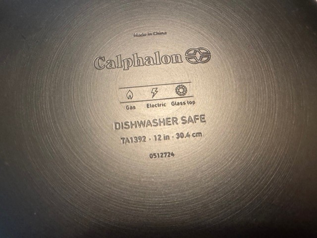 NEW Calphalon® Hard-Anodized Aluminum Nonstick 12″ FRYING PAN W/LID