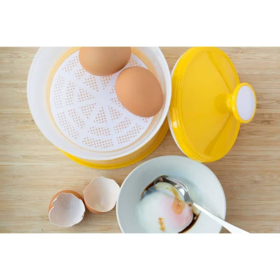 Half Boiled Egg Maker Malaysian Recipe Original Made in Malaysia Yellow Color