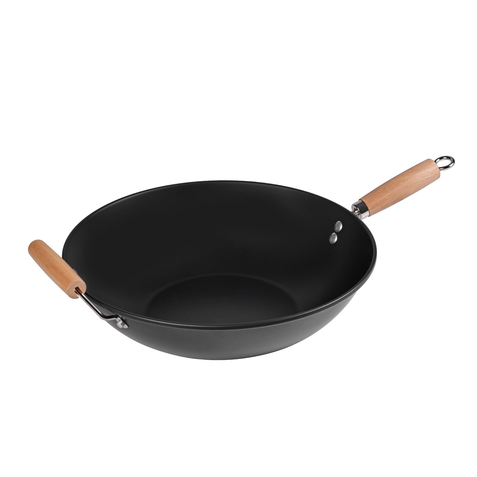 Easy Clean, Hand Wash Recommended Carbon Steel, Non-Stick, NS Wok