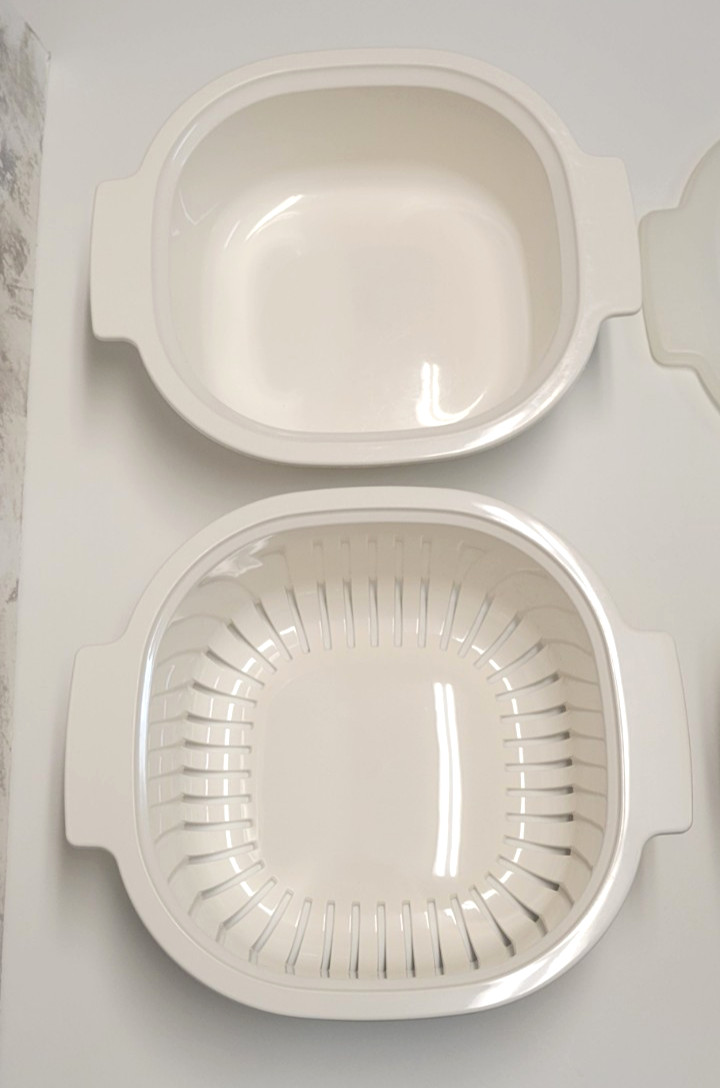 Rubbermaid 3, 2 & 1 Quart Microwave Cookware Casserole Bowls Steamer w/Lids 7 pc