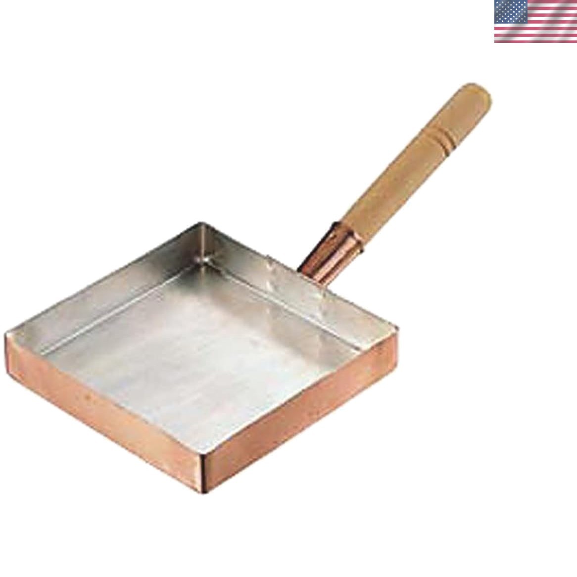 15cm Kanto Style Copper Egg Omelette Pan – Handcrafted for Exquisite Dishes