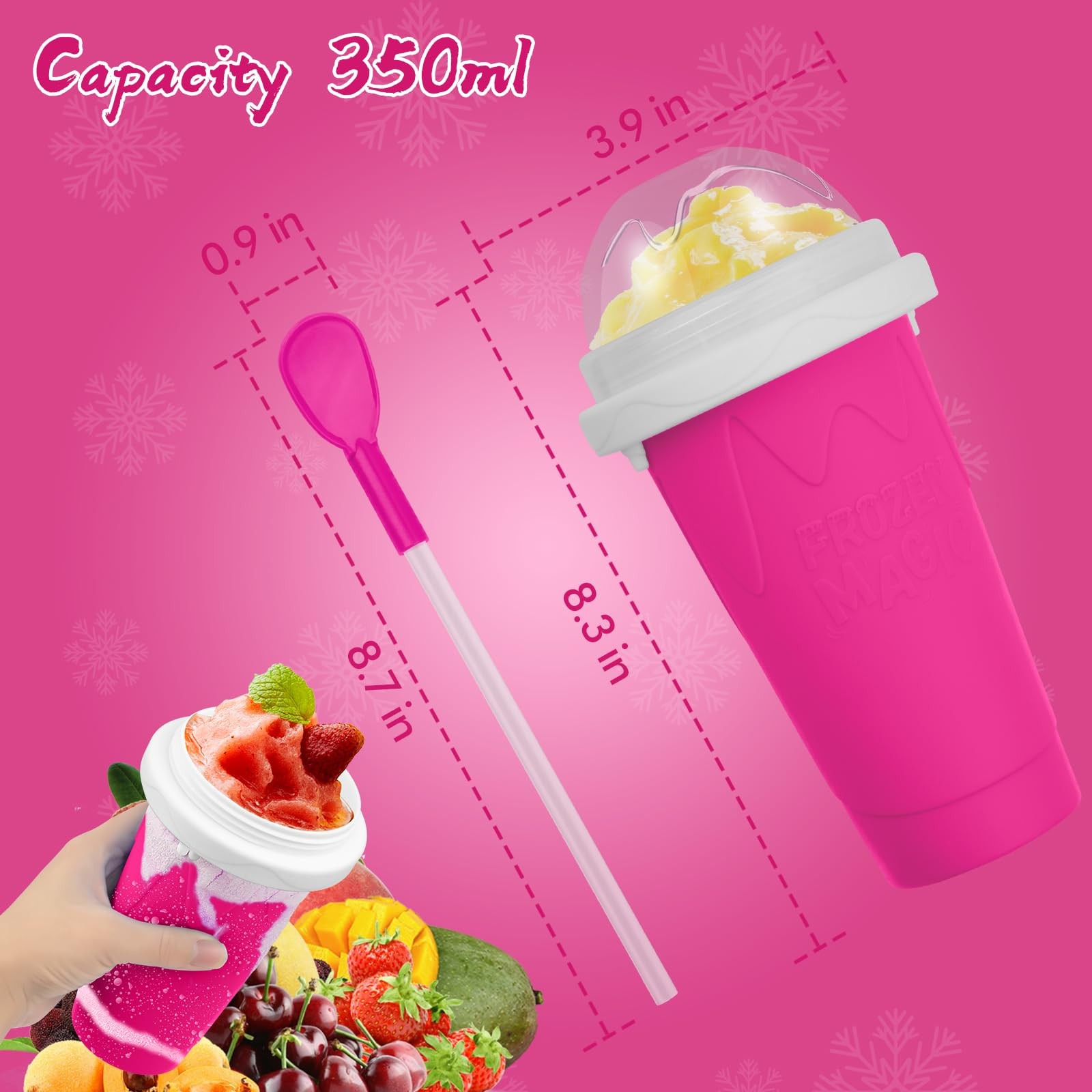 Slushie Maker Cup, Magic Quick Frozen Smoothies Cups for Homemade Milk Shake …