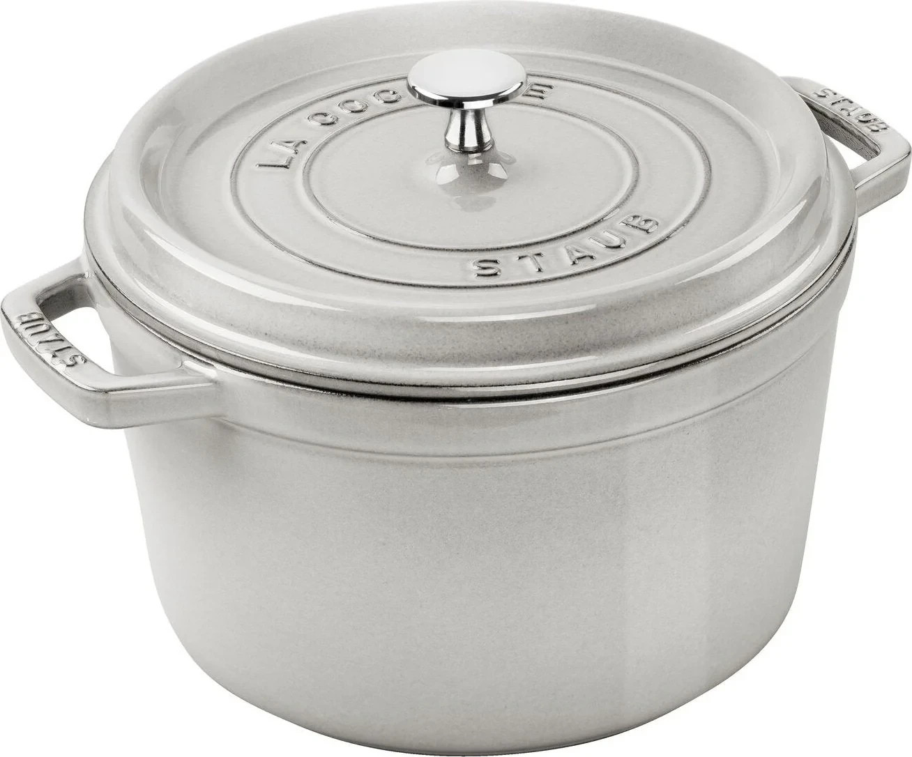 Staub La Cocotte – Round Cocotte 24 cm – White Truffle – 4.97 QT – Original Box