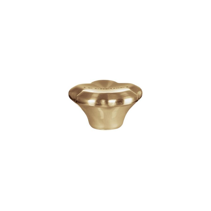 Le Creuset Flower Stainless Steel Knob 2 pcs Set Silver light gold For Signature