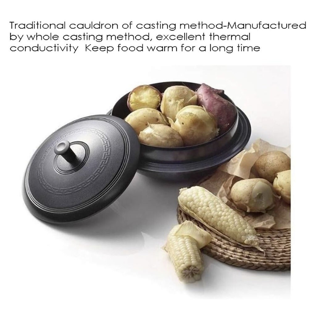 Gamasot IH Induction Titanium Ceramic Aluminum Korean Traditional Pot 9.4 inch