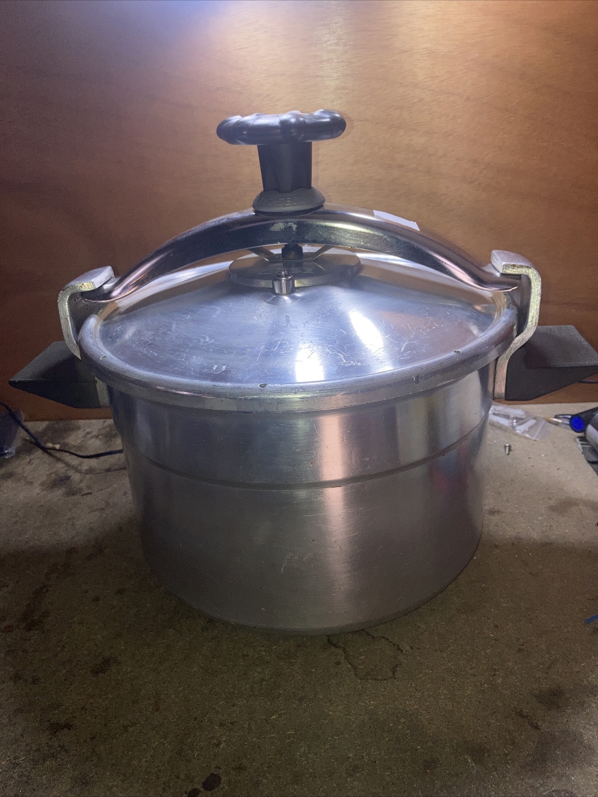 (D15) Antique Casserole Minute SEB 8 Liters Aluminum Vintage