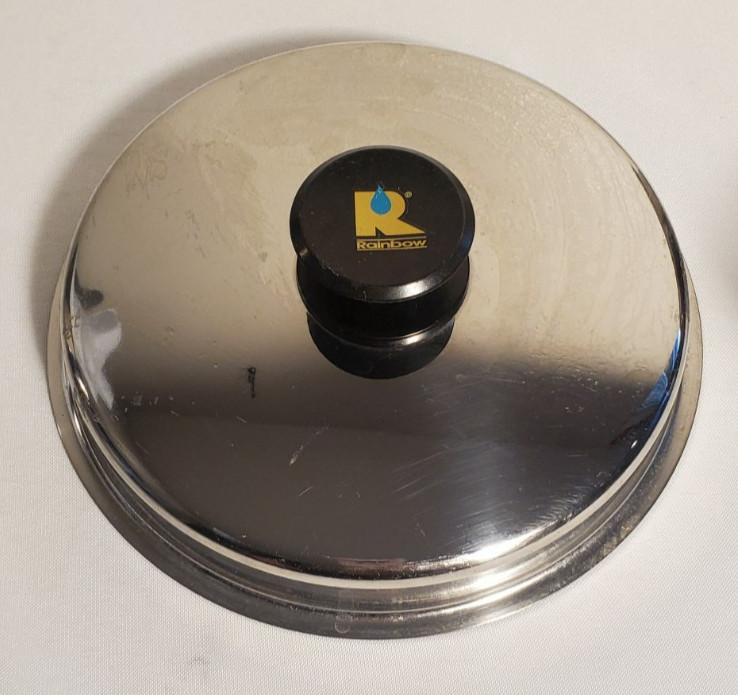 Rainbow Multi-Ply 18-8 Surgical Stainless Steel Pan And Lid Size 8″ Silver