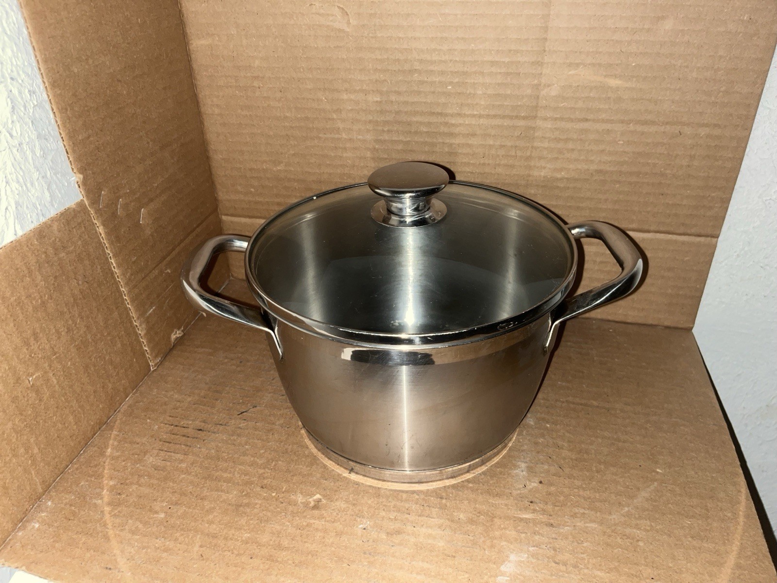 Swiss Pro 4Qt Stock Pot Stainless Steel With Lid Induction Ready